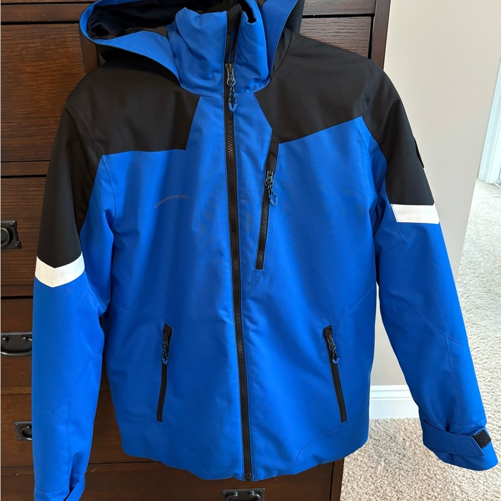 Obermeyer Boys Blue and Black Ski Jacket